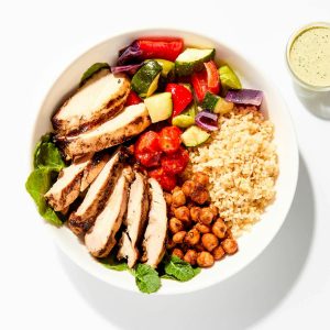 Grilled Chicken Bulgur Bowl - Event Catering Set